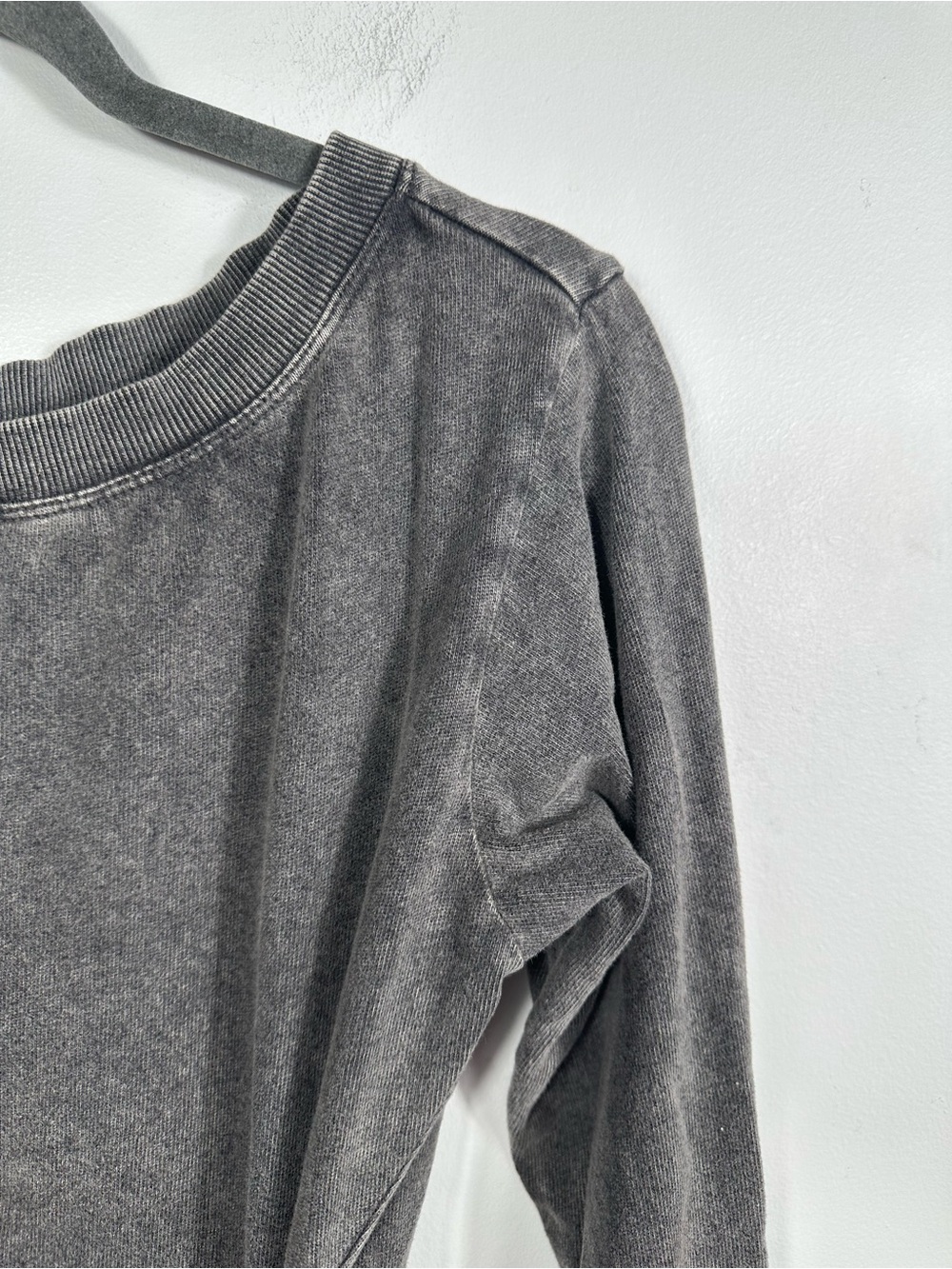Daily Practice by Anthropologie Tie Front Lounge Mini Dress‎ Gray XS Petite - Picture 7 of 12